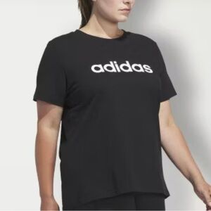 Adidas Black Relaxed Boxy Short Sleeve Tee